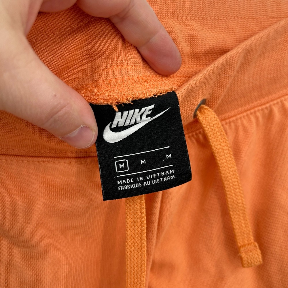 Nike Athletic Lounge‎ Shorts Womens M Orange Drawstring Running Gym Athleisure - Picture 3 of 9